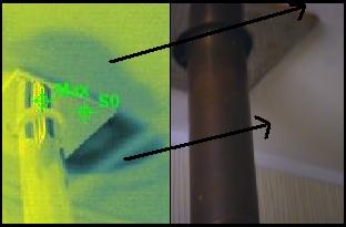 Large leak detected using our infrared camera